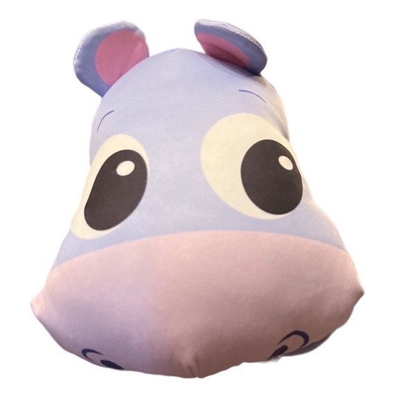 Little Tikes Hippo Head Plush Hand Puppet Purple Soft Toy - Picture 6 of 9